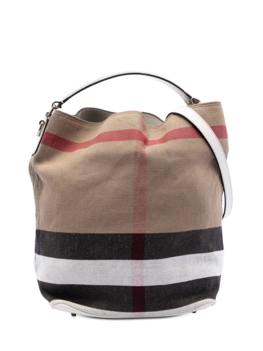 Burberry Ashby Bag House Check Canvas Medium